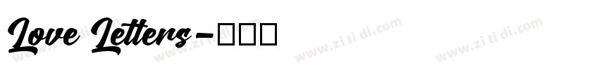 Love Letters字体转换